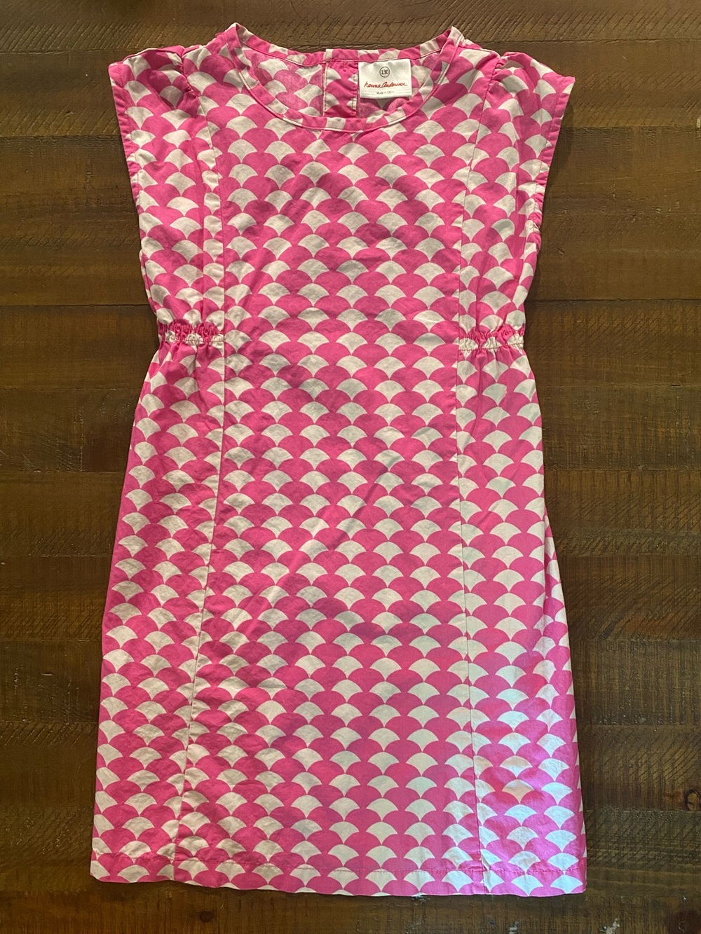 Hanna Andersson Pink and White Midi Dress
